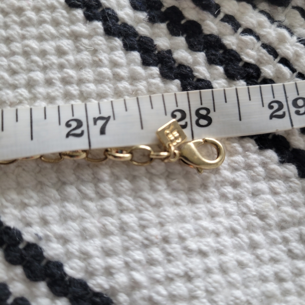 Banana Republic Tortoise & Gold Link Chain Necklace Gorgeous Like New - Picture 9 of 9